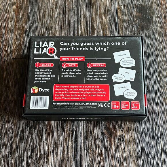 Liar Liar The Game of Truths and Lies Family Party Friends Game Creative Lying - Picture 4 of 4